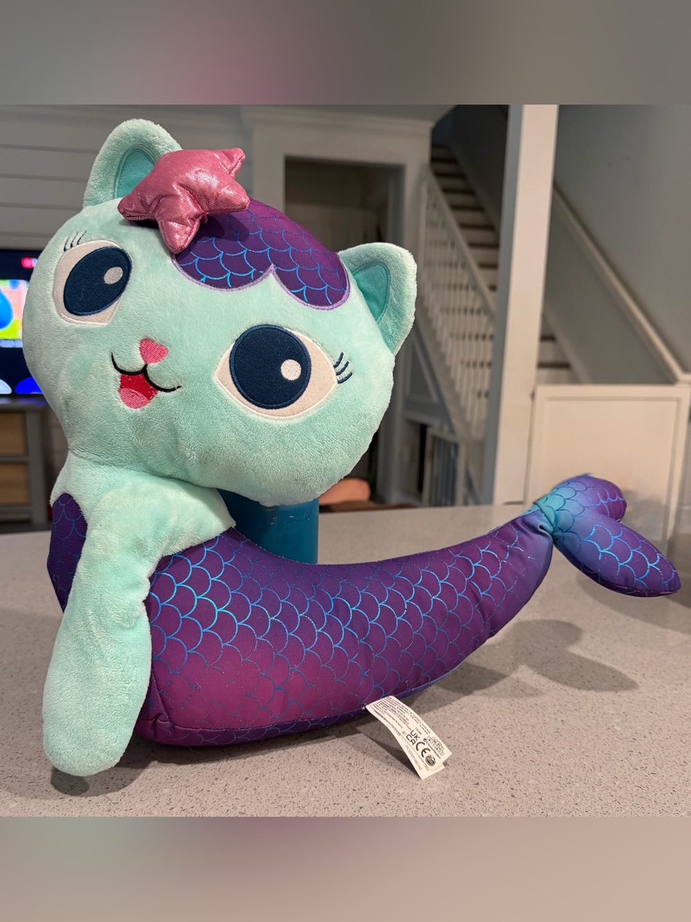 Gabby’s Dollhouse MerCat Jumbo Plush Toy
